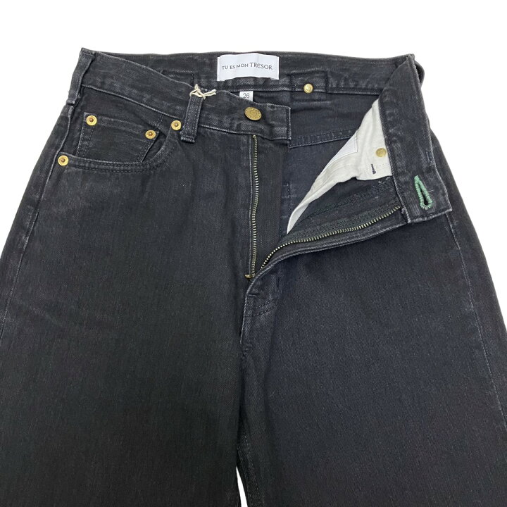 楽天市場】【中古】Tu es mon Tresor デニムパンツ ブラック サイズ 