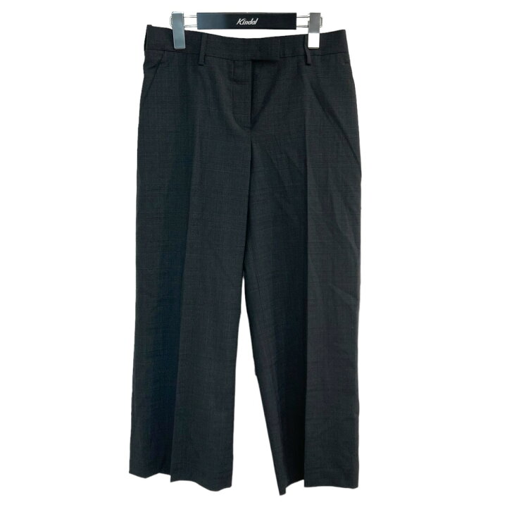 楽天市場】【中古】miu miu チェックスラックスパンツ グレー サイズ 