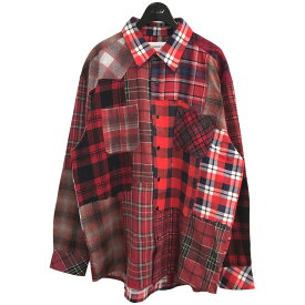 【中古】MIYAGIHIDETAKA再構築チェックシャツ レッド サイズ：2【価格見直し】