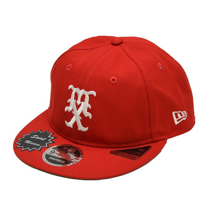 楽天市場】【中古】SAINT MICHAEL×NEW ERAMX NE CAP キャップ レッド 