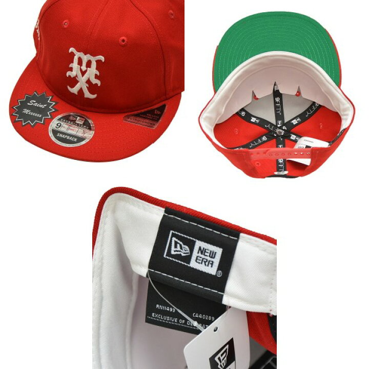 楽天市場】【中古】SAINT MICHAEL×NEW ERAMX NE CAP キャップ レッド 