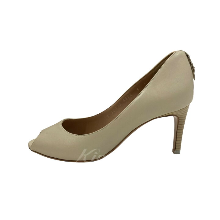 楽天市場】【中古】Salvatore Ferragamoオープントゥパンプス ベージュ 