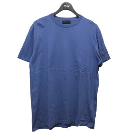 【中古】PRADA　バック三角ワッペンTシャツ ブルー サイズ：XL 【250424】（プラダ）