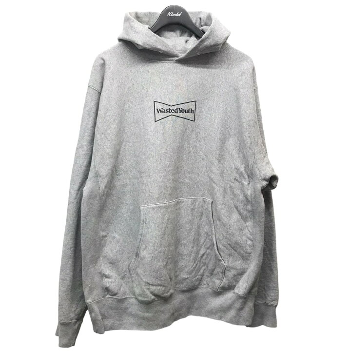 楽天市場】【中古】Wasted Youthロゴプルオーバーパーカー グレー  