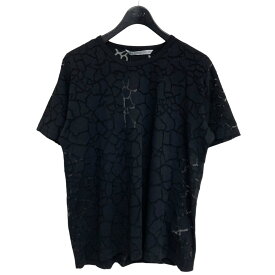 【中古】JOHN LAWRENCE SULLIVAN　「Cracked jersey t-shirt」 クルーネックTシャツ ブラック サイズ：S 【250424】（ジョンローレンスサリバン）