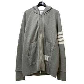 【中古】Thom Browne　4BAR クラシックフーディーパーカー MJT022H-00535068 グレー サイズ：5 【240424】（トム・ブラウン）