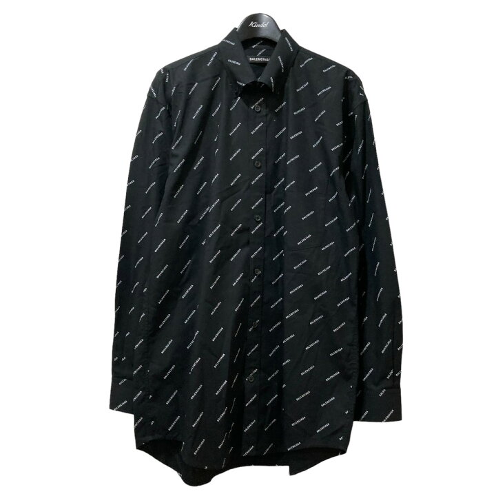 楽天市場】【中古】BALENCIAGA All over Logo Shirt ロゴプリント  
