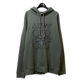 【中古】LOEWE　RELAXED FIT HOODIE フーデッドパーカー 1727170 グレー サイズ：XS 【240424】（ロエベ）