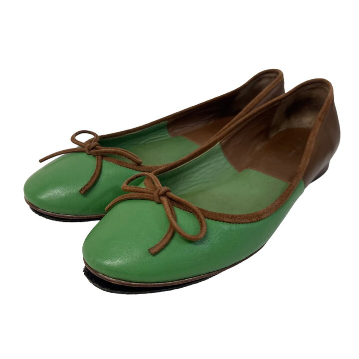 楽天市場】【中古】CELINE フィービー期 バレエシューズ グリーン 