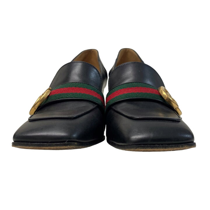 楽天市場】【中古】GUCCI レザー ホースビット ミッドヒール 