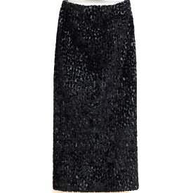 【中古】Needles　Pencil Skirt Burnout Velvet スカート ブラック サイズ：1 【240424】（ニードルス）