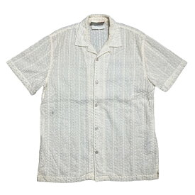 【中古】KITH　22SS Embroidered Voile Thompson Camp Collar Shirt 半袖シャツ KHM030536 アイボリー サイズ：S 【240424】（キス）