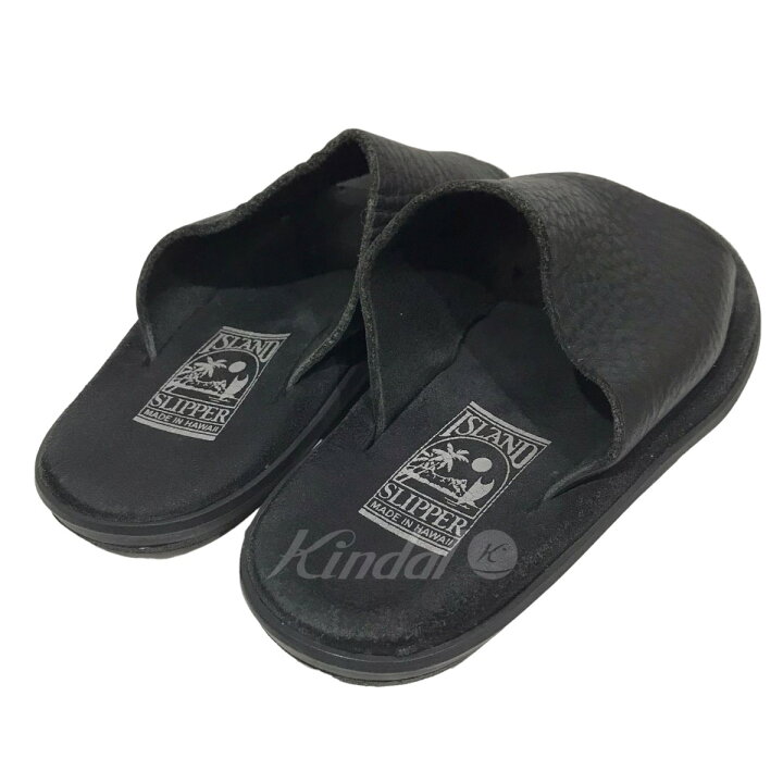 楽天市場】【中古】ISLAND SLIPPERレザーサンダル ブラック サイズ：8 