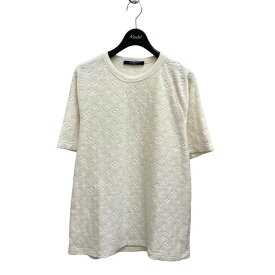 【中古】LOUIS VUITTON　モノグラム総柄パイルTシャツ RM191M IZG HGY20W オフホワイト サイズ：M 【260424】（ルイヴィトン）