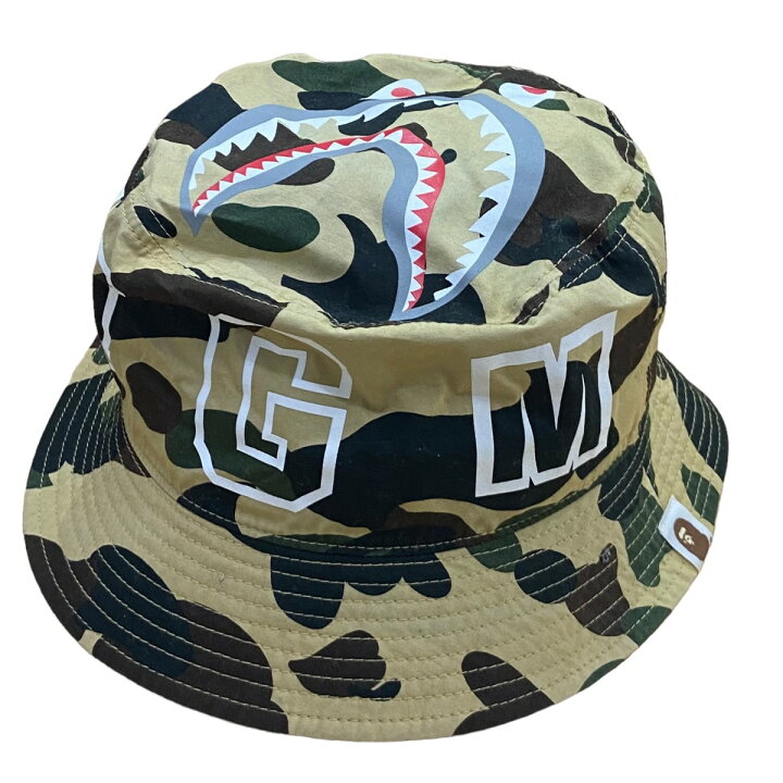 楽天市場】【中古】A BATHING APE カモ柄シャークバケットハット 