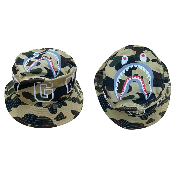 楽天市場】【中古】A BATHING APE カモ柄シャークバケットハット 