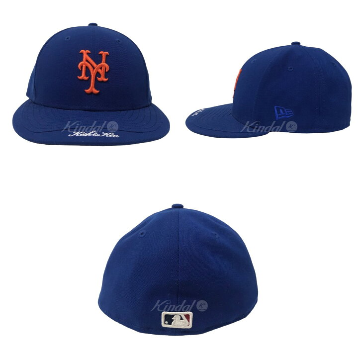 楽天市場】【中古】NewEra×KITHロゴキャップ ブルー サイズ：7 1／2(59 
