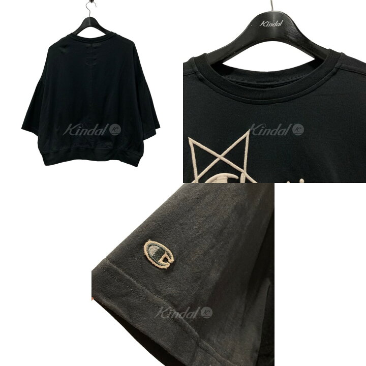 楽天市場】【中古】RICK OWENS×Championロゴ刺繍クロップドTシャツ 