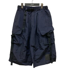 【中古】Y-3　｢M CH2 Sporty Seersucker Pants｣ クロップドカーゴパンツ GV6073 ネイビー サイズ：S 【260424】（ワイスリー）