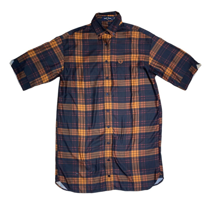楽天市場】【中古】FRED PERRY チェック ロングシャツ WC1X 0AA 