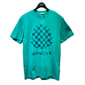 【中古】MONCLER　Tシャツ グリーン サイズ：M 【260424】（モンクレール）