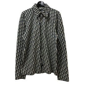 【中古】Dior　Oblique Overshirt オーバーニットシャツ 023M550AT099 ホワイト サイズ：S 【270424】（ディオール）