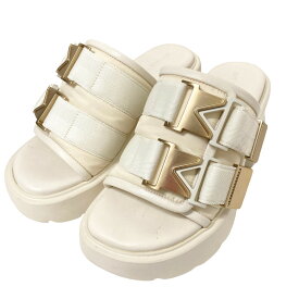 【中古】BOTTEGA VENETA　FLASH SANDAL サンダル 690033 ホワイト サイズ：37(24cm) 【270424】（ボッテガヴェネタ）