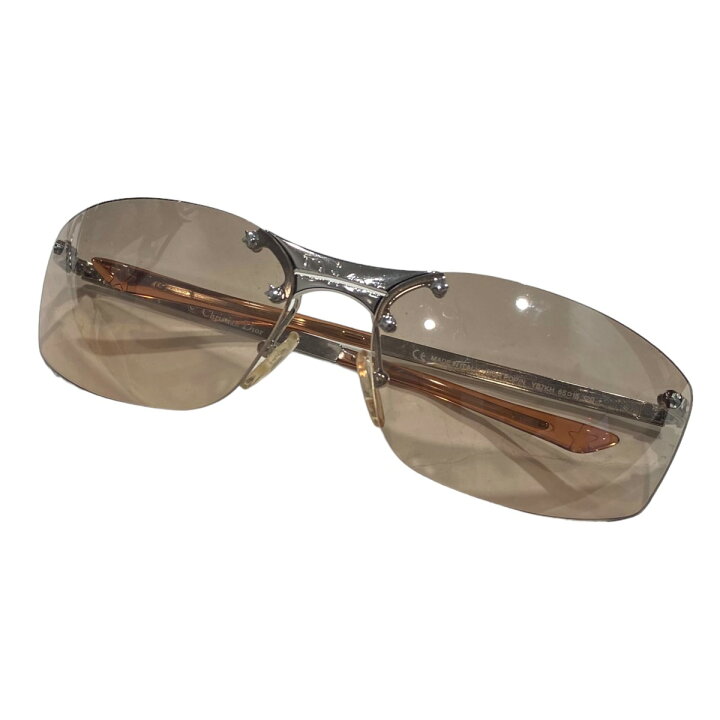 楽天市場】【中古】Christian Dior リムサングラス YB7KH シルバー 
