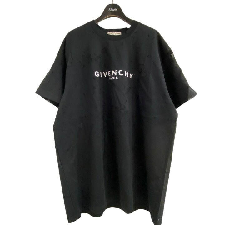 楽天市場】【中古】GIVENCHY デストロイ加工Tシャツ ブラック サイズ 
