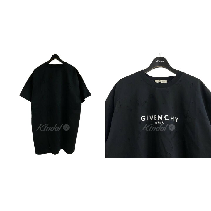 楽天市場】【中古】GIVENCHY デストロイ加工Tシャツ ブラック サイズ 