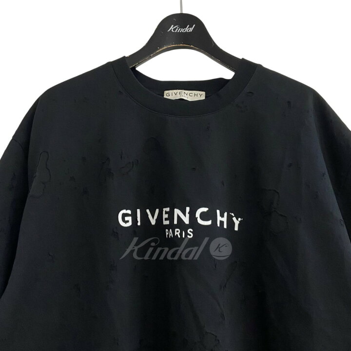 楽天市場】【中古】GIVENCHY デストロイ加工Tシャツ ブラック サイズ 