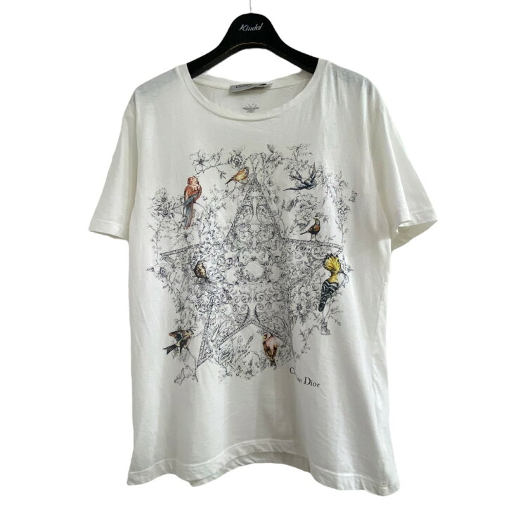 楽天市場】【中古】Dior バードデザインTシャツ ホワイト サイズ：L 