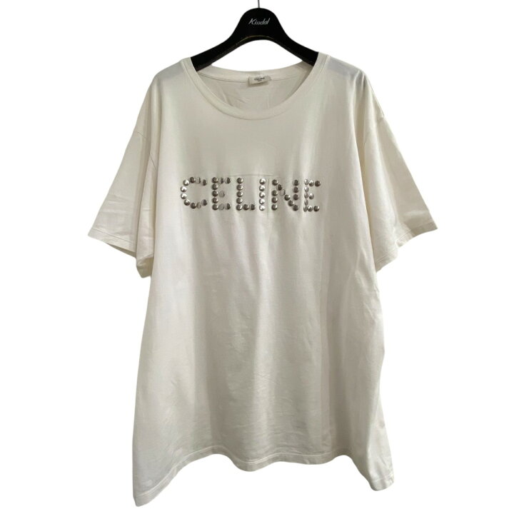 楽天市場】【中古】CELINE 22SS スタッズロゴTシャツ ホワイト サイズ 