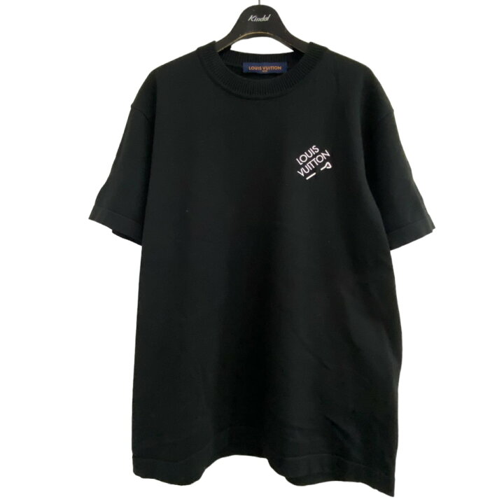 楽天市場】【中古】LOUIS VUITTON 23SS ニットTシャツ ブラック サイズ 