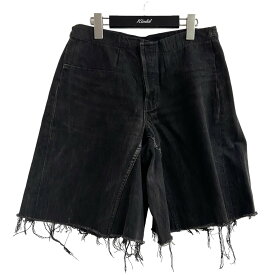 【中古】Maison Margiela　カットオフデニムショーツパンツ ブラック サイズ：M 【270424】（メゾンマルジェラ）