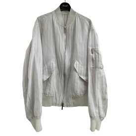 【中古】Dior　ボンバージャケット ホワイト サイズ：48 【270424】（ディオール）