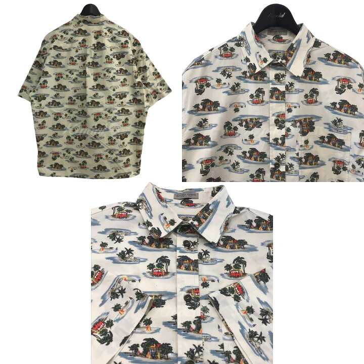 楽天市場】【中古】BOTTEGA VENETA 総柄半袖シャツ オフホワイト  