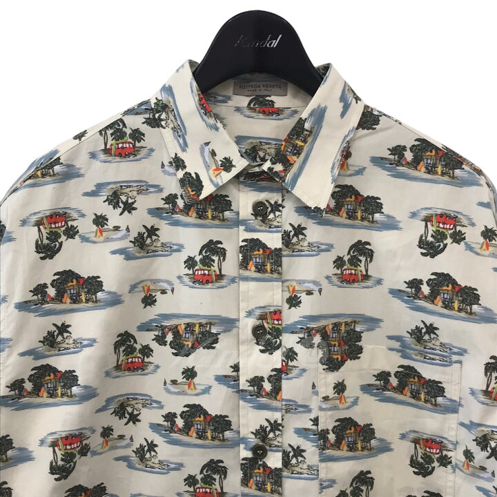 楽天市場】【中古】BOTTEGA VENETA 総柄半袖シャツ オフホワイト  