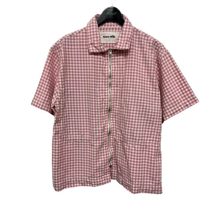 楽天市場】【中古】Story Mfg チェック半袖カットソー ピンク サイズ 