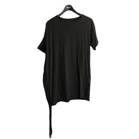 【中古】YOHJI YAMAMOTO NOIR　サイドボタンアシンメトリーデザインTシャツ ブラック サイズ：2 【270424】（ヨウジヤマモトノアール）