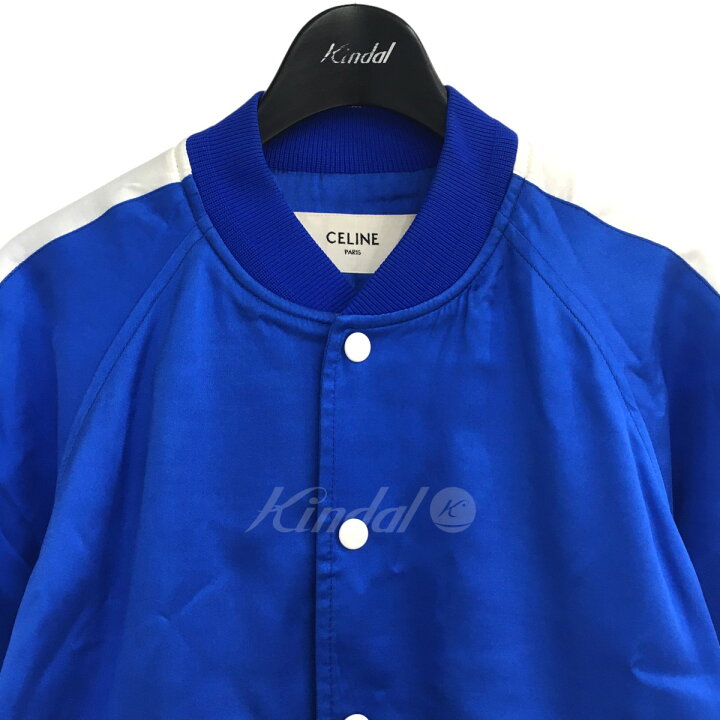 楽天市場】【中古】CELINE バックロゴサテンスタジャン 2V885164I 