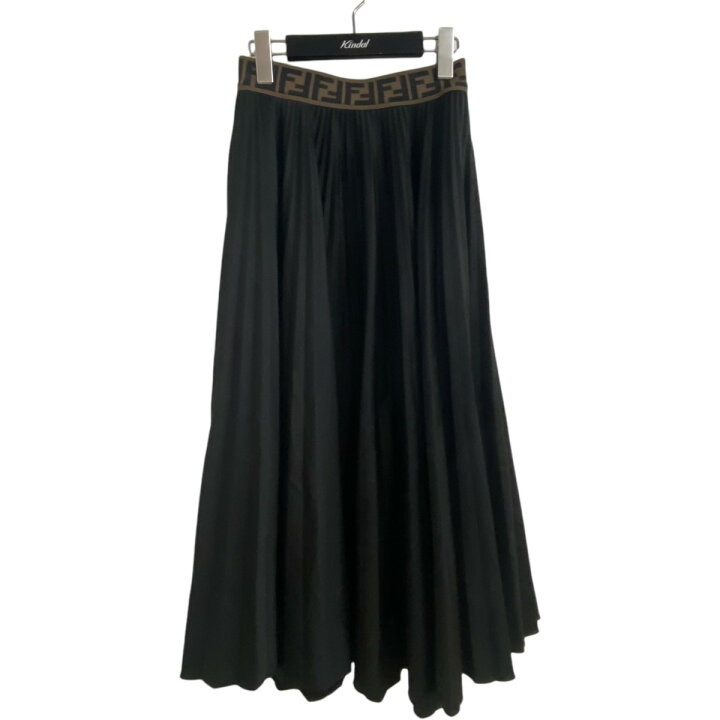 楽天市場】【中古】FENDI プリーツスカート ブラック サイズ：XS 