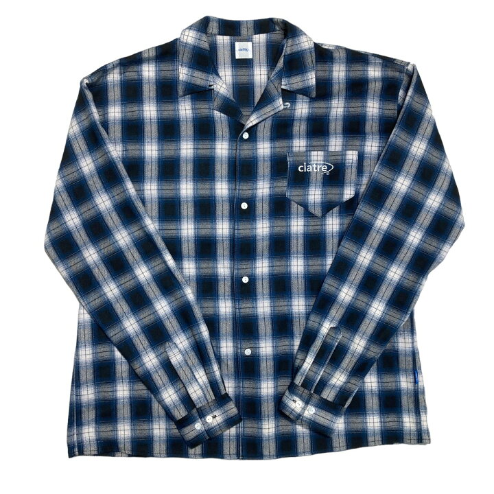 楽天市場】【中古】ciatre 長袖チェックシャツ ネイビー サイズ：XL 