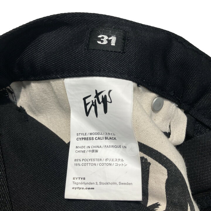楽天市場】【中古】EYTYS Cypress パンツ スラックス ブラック サイズ 