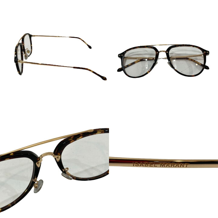 楽天市場】【中古】ISABEL MARANT メガネ 眼鏡 ブラウン×ゴールド  