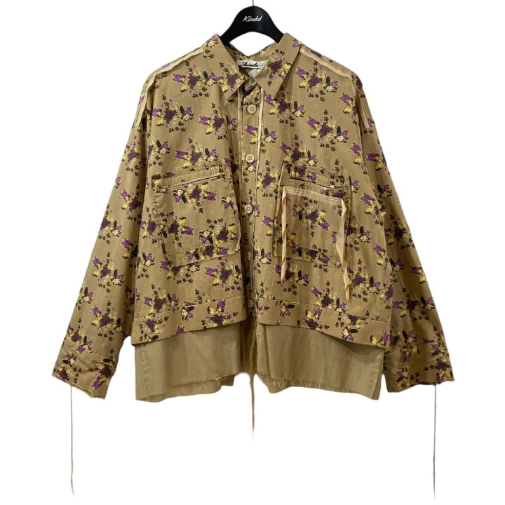 楽天市場】【中古】MIDORIKAWA 花柄シャツ MID20SS-SH01B ベージュ 