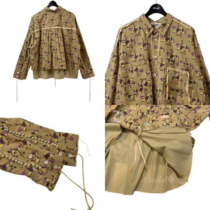 楽天市場】【中古】MIDORIKAWA 花柄シャツ MID20SS-SH01B ベージュ 