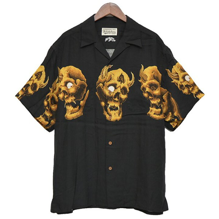 楽天市場】【中古】WACKO MARIA×56 TATOO STUDIO HAWAIIAN SHIRT  