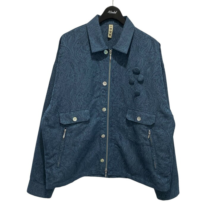楽天市場】【中古】KOOI 23AW PAISLEY JACQUARD JACKET ブルー サイズ 