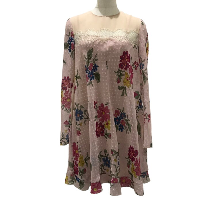 楽天市場】【中古】RED VALENTINO花柄ワンピース ピンク サイズ：40  